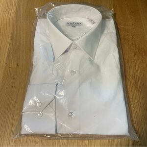 Modena Classic White Dress Shirt for Men 16.5 34/35